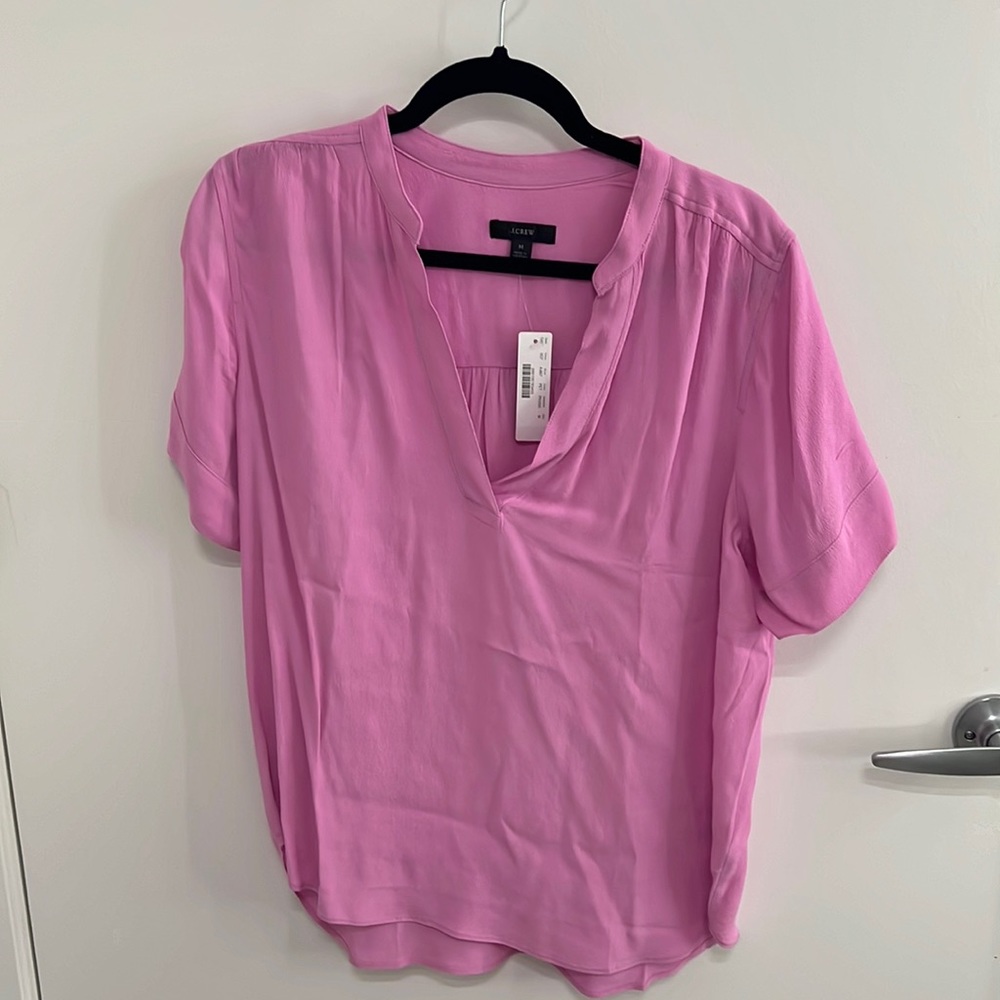 J. crew silky popover top